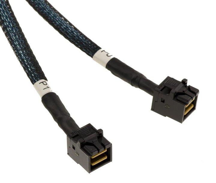 KALEA-INFORMATIQUE PCIe 4.0 Kabelkabel mit Slim SAS SFF-8654 8i 74 Pin Anschlüssen an 2x SFF-8643 Lä