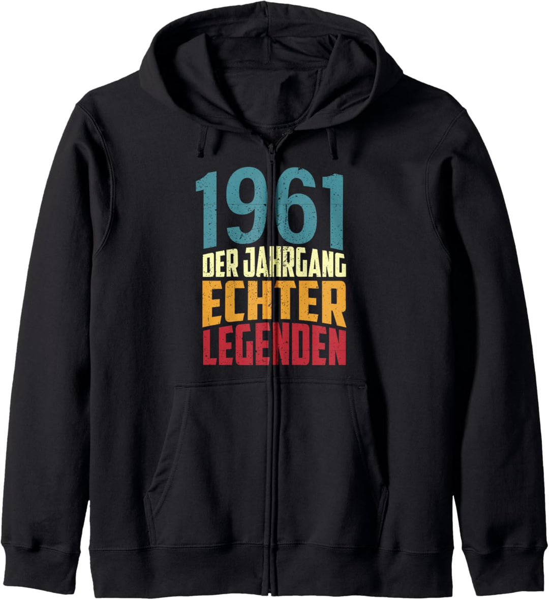 Vintage 63rd Birthday Man Woman 63 Years 1961 Decorative Kapuzenjacke
