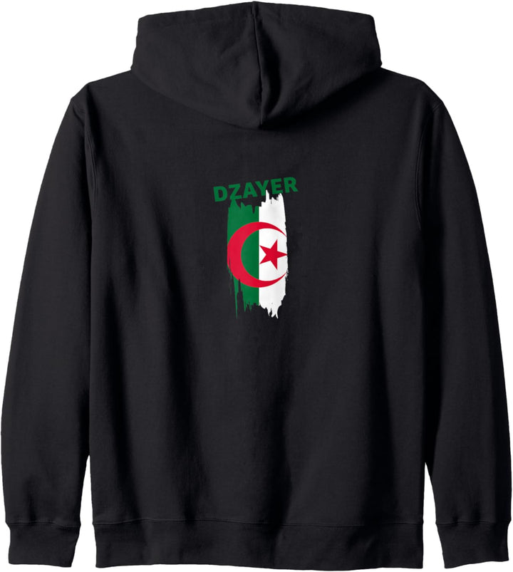 Flagge Algerien Kapuzenjacke