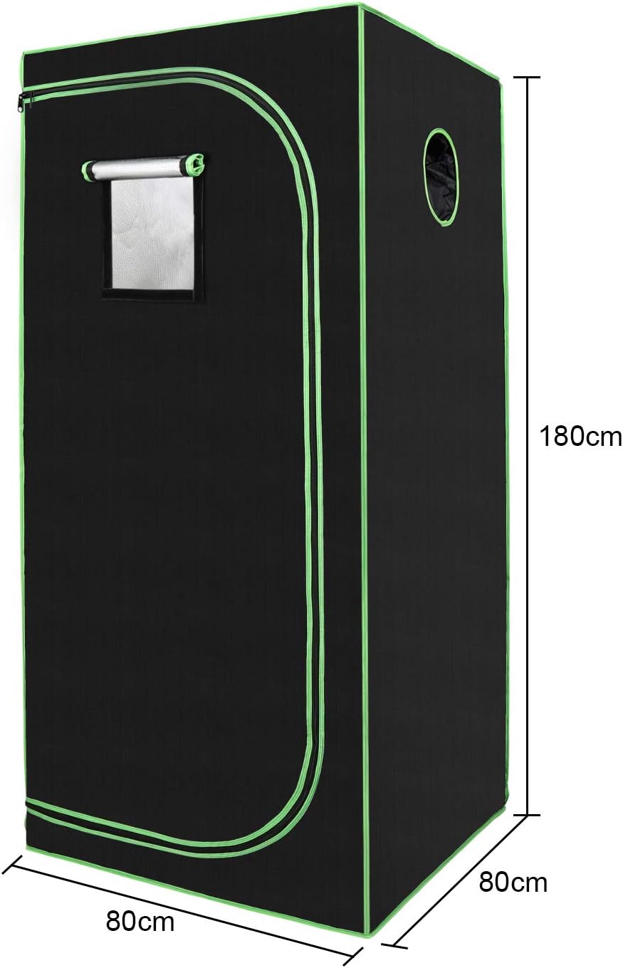 SWANEW Grow Zelt, Grow Tent, Growbox, Growschrank für Homegrow, Indoor Anbauzelt, Growroom, Lichtdic