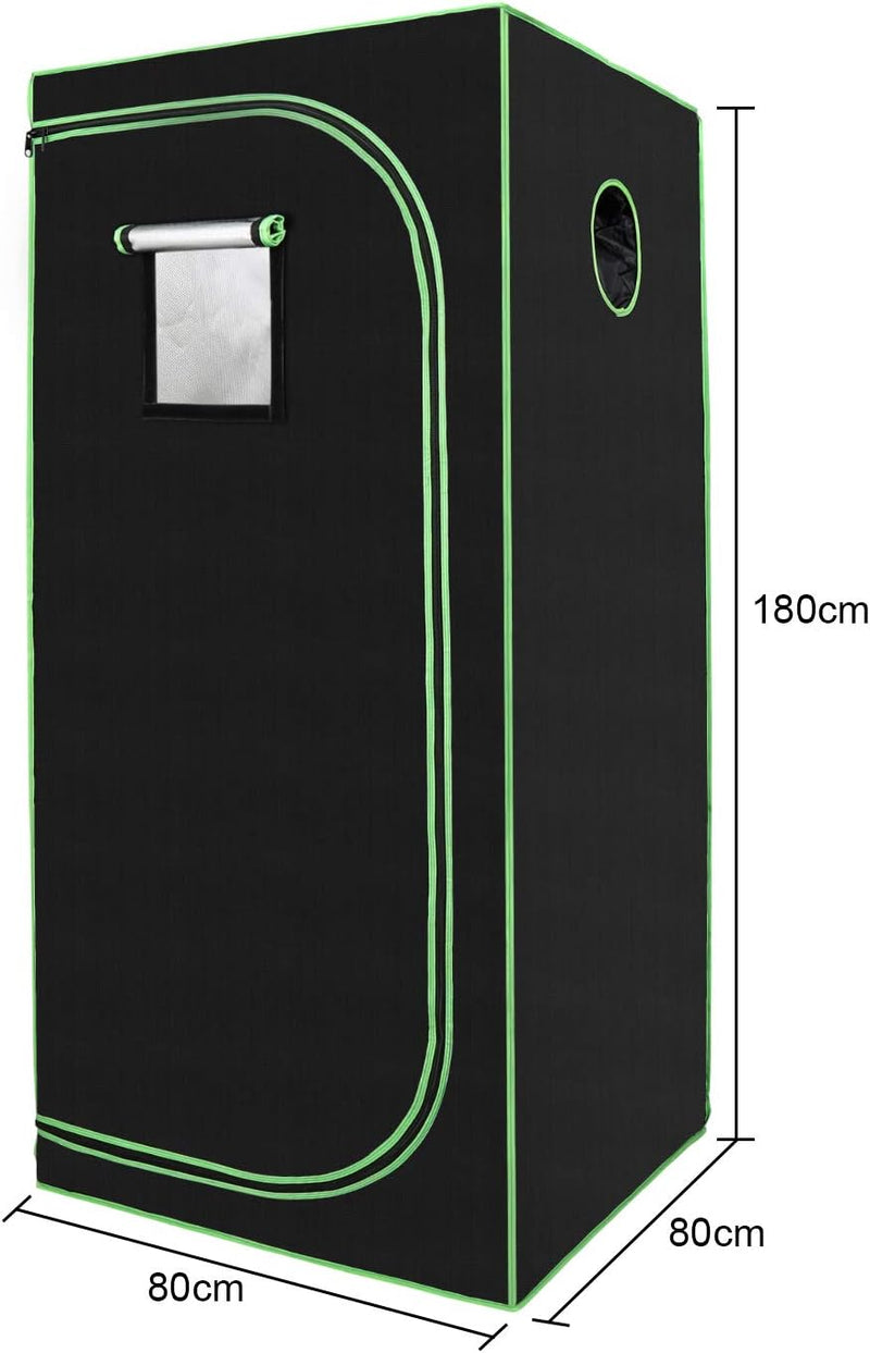 Lospitch Growzelt, Growbox|Grow Tent|Grow Schrank|Zuchtzelt|Lichtdicht und Wasserdicht Pflanzenzelt|