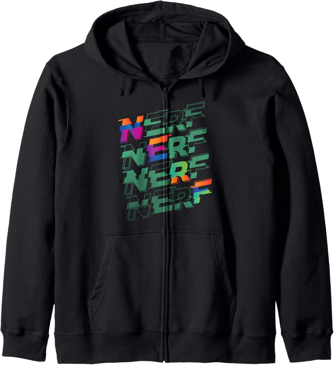 Nerf Glitch Color Logo Stack Kapuzenjacke