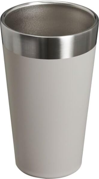 STANLEY Adventure Inulsated Stapelbares Bierglas, Edelstahl, doppelwandig, robuster Metall-Trinkbech