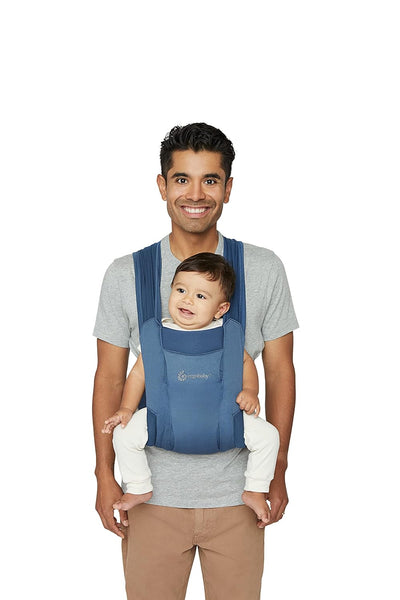 Ergobaby Embrace Soft Air Mesh Babytrage für Neugeborene ab Geburt, 2-Positionen Bauchtrage Baby Tra