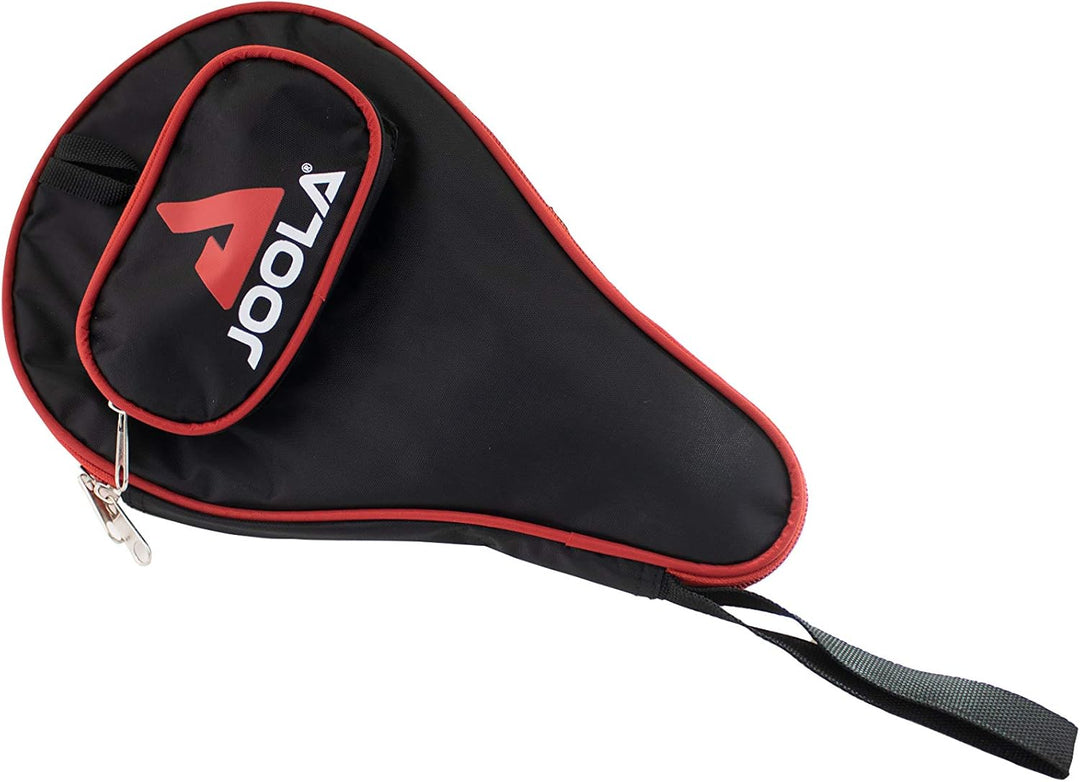 STIGA Royal 5 Sterne Tischtennis Schläger Pro Carbon, Schwarz/Rot Bundle mit Schlägerhülle-80502, Bu