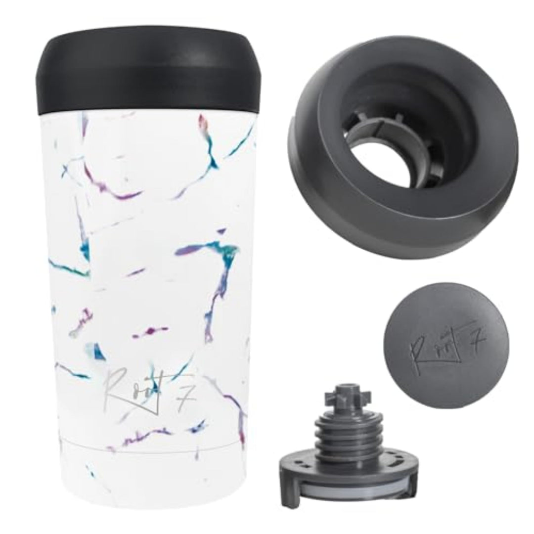 Root7 - Coffee Thermobecher 360ml Auslaufsicher - Isolierbecher Tee Becher, Termokaffeebecher To Go,
