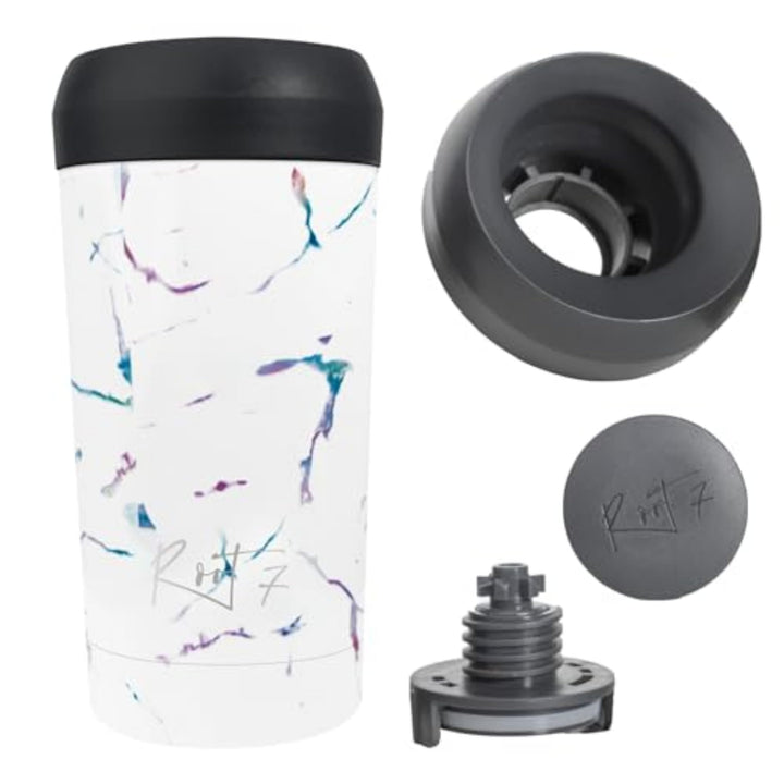 Root7 - Coffee Thermobecher 360ml Auslaufsicher - Isolierbecher Tee Becher, Termokaffeebecher To Go,