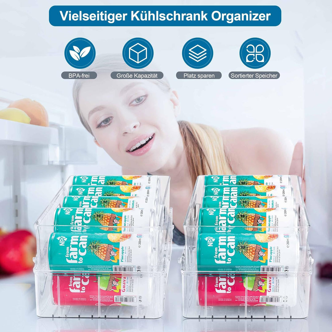 Kühlschrank Dosen Organizer 250 ml/330 ml Dosenspender Getränke Organizer, Foldable Dosenspender küh