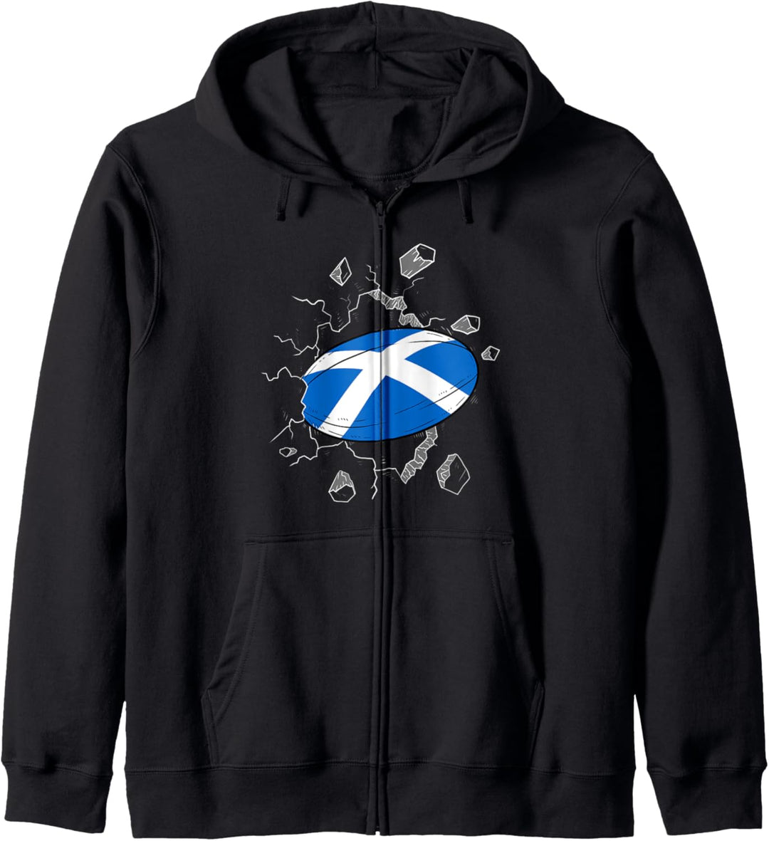 Schottland Rugby Trikot Schottische Flagge Rugby Ball Sport Kapuzenjacke