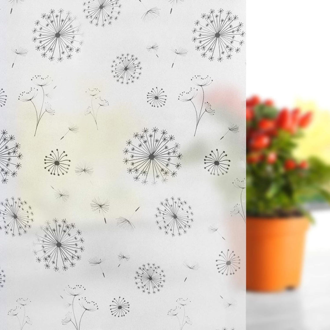 FILMGOO 3D Fensterfolie Fenster Sichtschutzfolie Anti-UV Buntglas Dekorfolie Statisch Haftend Selbst