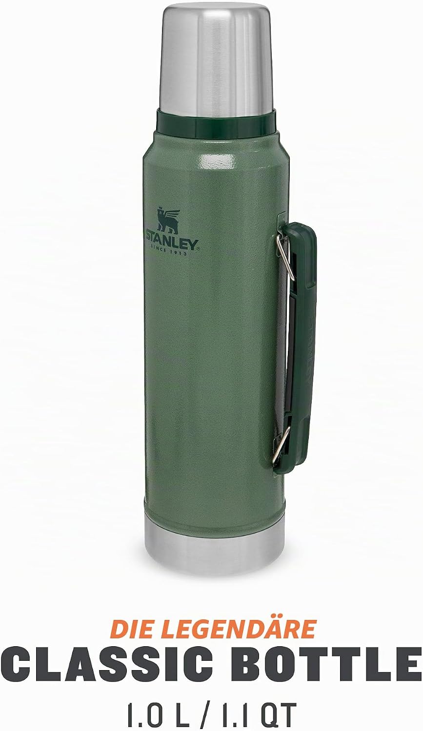 Stanley Classic Legendary Thermosflasche 1L - Thermos Hält 24 Stunden Heiss oder Kalt - Edelstahl Th