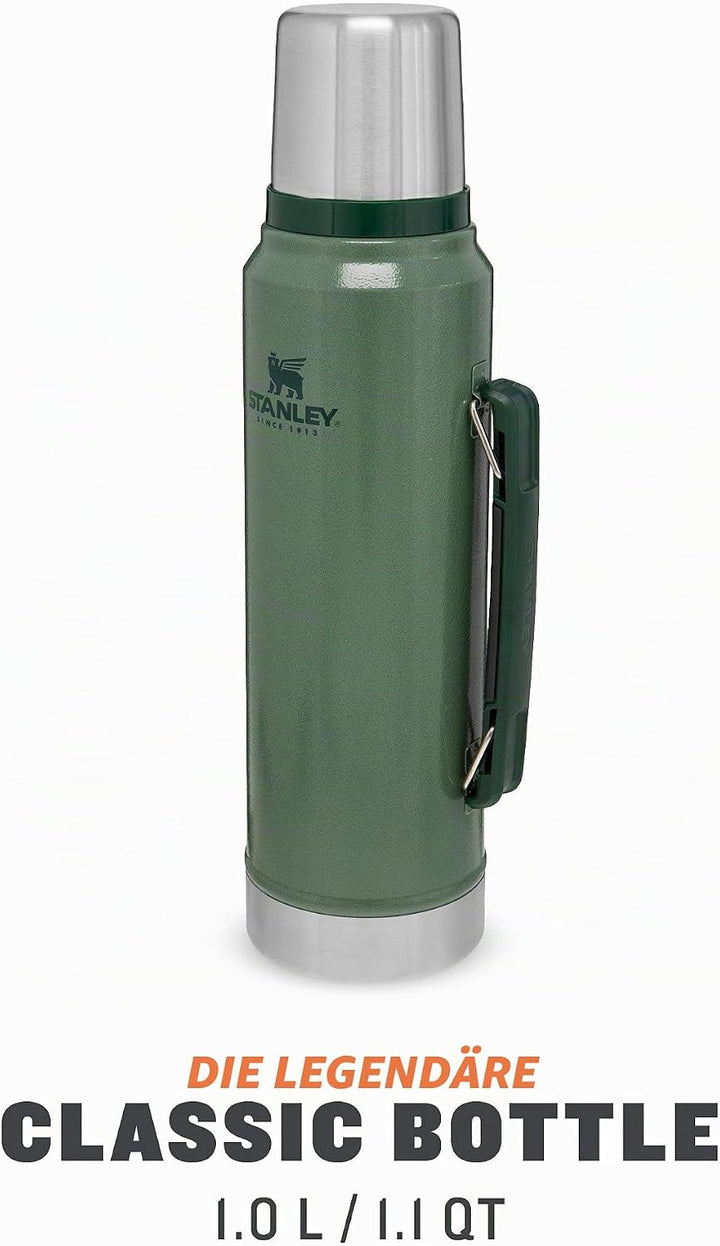 Stanley Classic Legendary Thermosflasche 1L - Thermos Hält 24 Stunden Heiss oder Kalt - Edelstahl Th