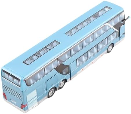 Elektrische 1:50 Legierung Doppeldecker Schulbus Zurückziehen Bus Fahrzeuge Auto Modell Set Spielzeu