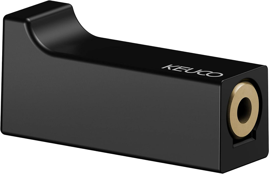 Keuco Handtuchhaken aus Metall, schwarz-matt, rund, für Badezimmer und Gäste-WC, Wandhaken für Handt