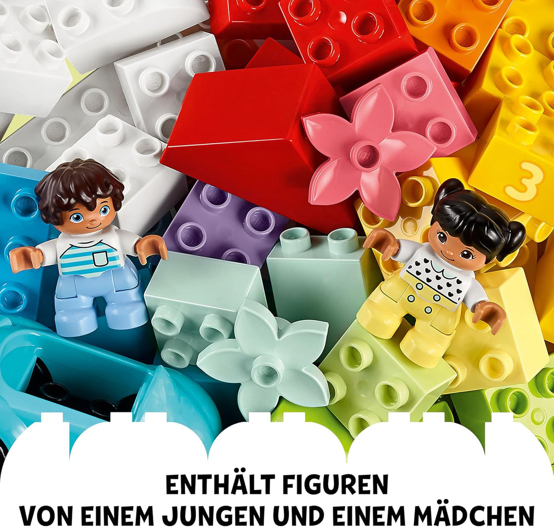 LEGO DUPLO Box &amp; Grüne Bauplatte - Kombi mit LEGO DUPLO Platte in Grün und Steinebox (10913 &amp; 10460)