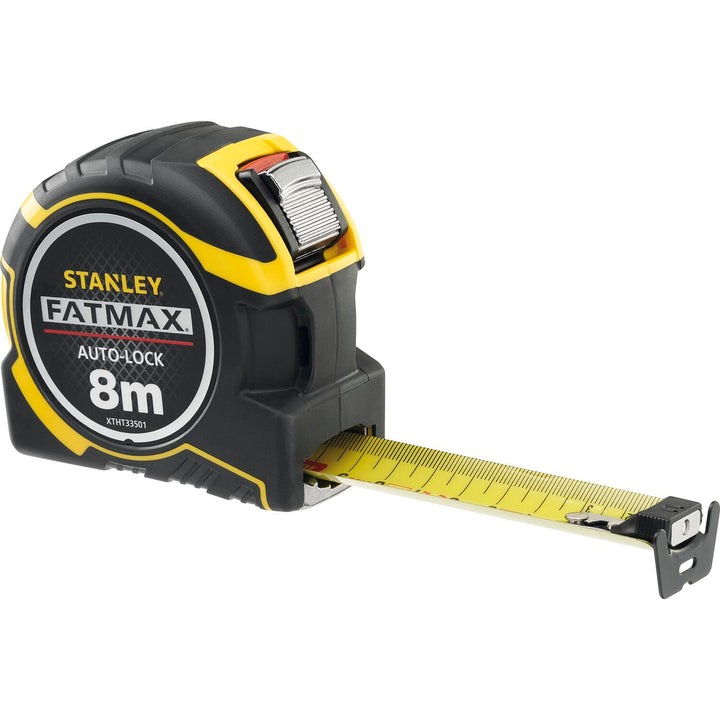 Stanley FatMax Bandmass PRO Autolock XTHT0-33501 (8 m Länge, 32 mm Klingenbreite, austauschbare Hake