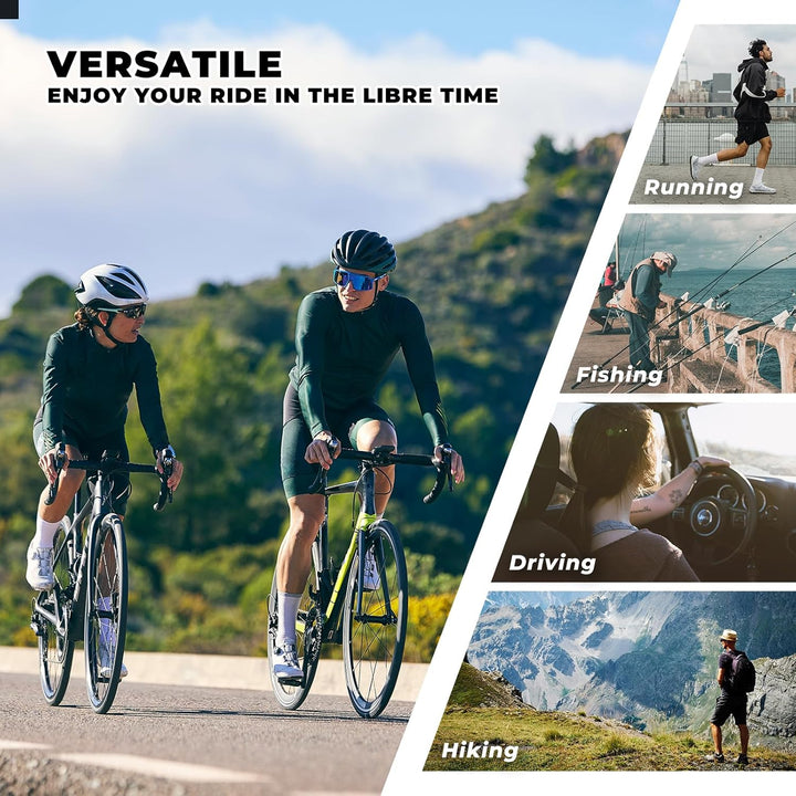 ROCKBROS Fahrradbrille UV 400 Sonnenbrille Photochromatisch Brille Klar Winddicht Sportsbrille für O