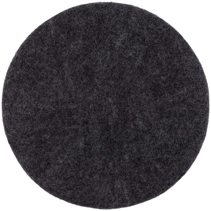 myfelt Flache Filz Sitzauflage, Filz Stuhlauflage - Hugo - rund, Ø 36 cm, Anthrazit Anthrazit Melier