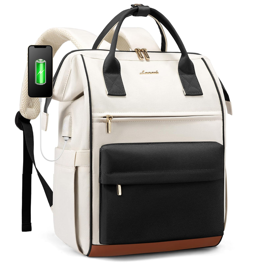 LOVEVOOK Rucksack Damen, 17 Zoll Laptop Arbeitstasche Reiserucksack Schulrucksack Gross, Wasserdicht