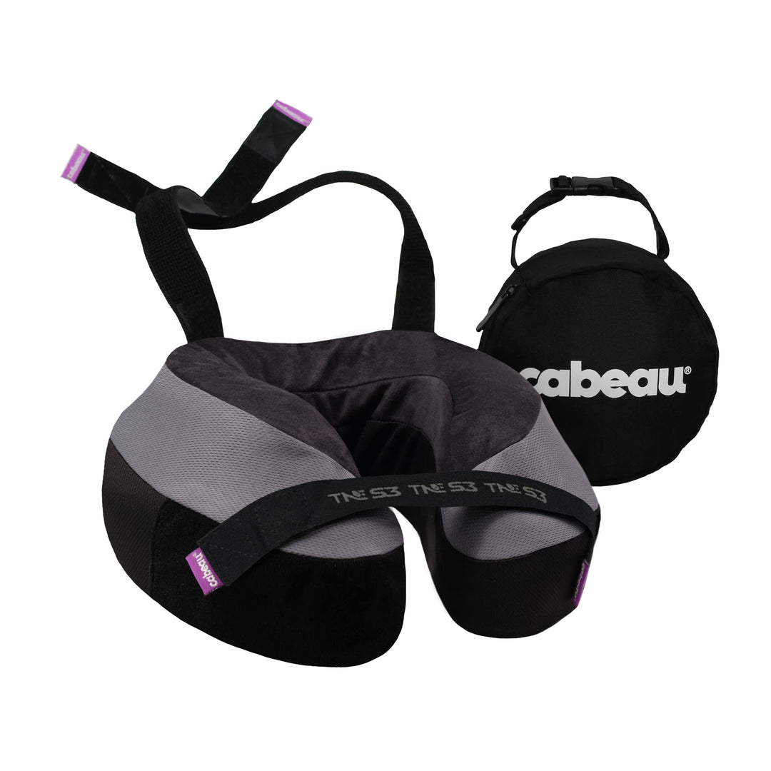 Cabeau The Neck's Evolution, TNE S3 Travel Neck Pillow Memory Foam Airplane Pillow - Neck Pillow wit