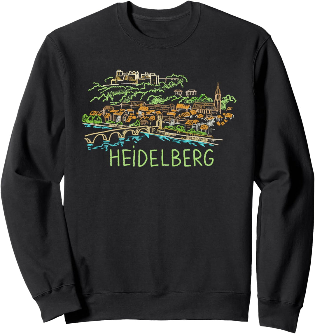 Heidelberg City Germany Souvenir Geschenk für Männer Frauen Sweatshirt