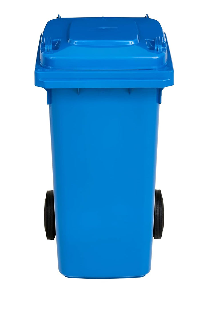 gardivo Mülltonne 120 Liter Abfalltonne Reststofftonne Mülleimer mit 2 geräuschlosen Rädern, Klappde