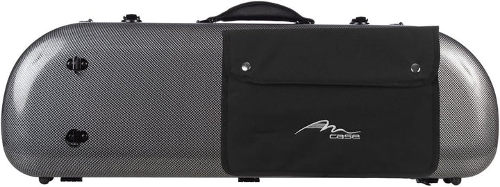 Geigenkoffer Glasfaser Street 4/4 carbon looking M-Case + Notentasche
