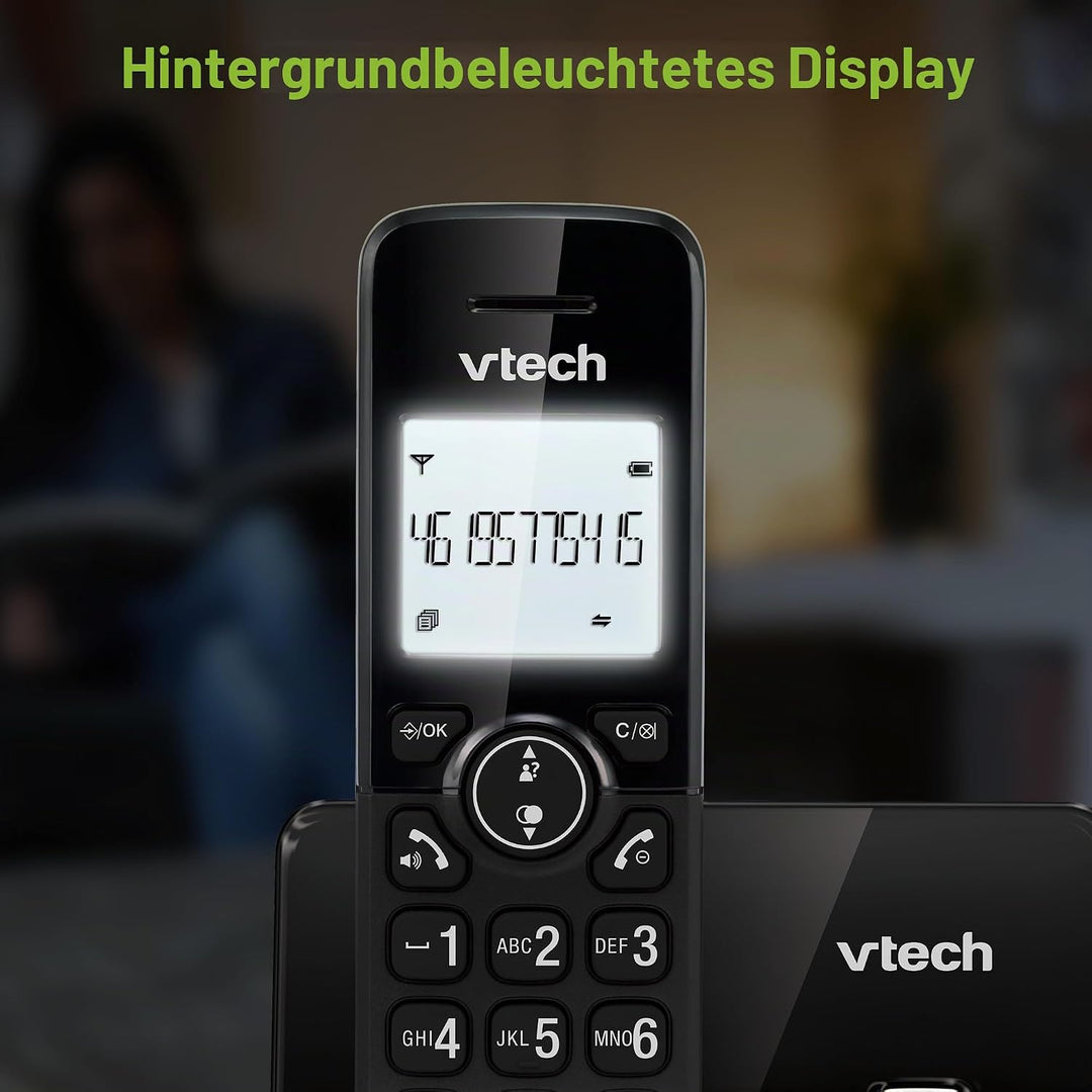 VTech CS2001 Home Duo Schnurloses Telefon, Festnetztelefon DECT Einfach zu bedienen Extra Laut Hören
