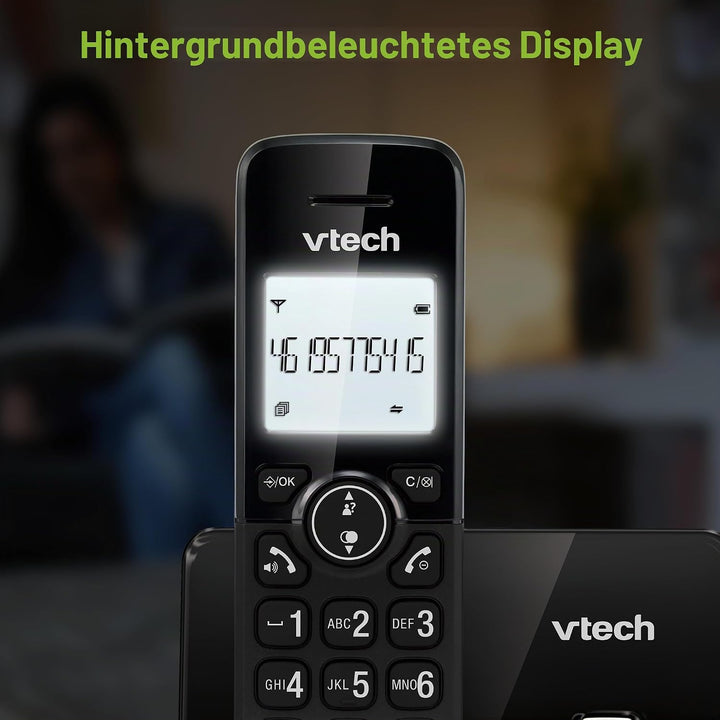 VTech CS2001 Home Duo Schnurloses Telefon, Festnetztelefon DECT Einfach zu bedienen Extra Laut Hören