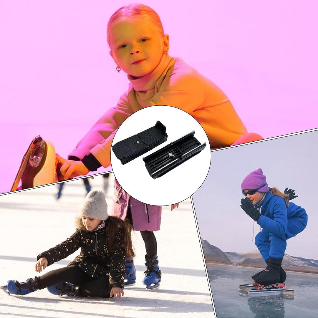 Eislaufschuhe Für Kinder - Schnellverschlussriemen Mit Zubehör Und Schützern,Kinder Schlittschuhe,Fü