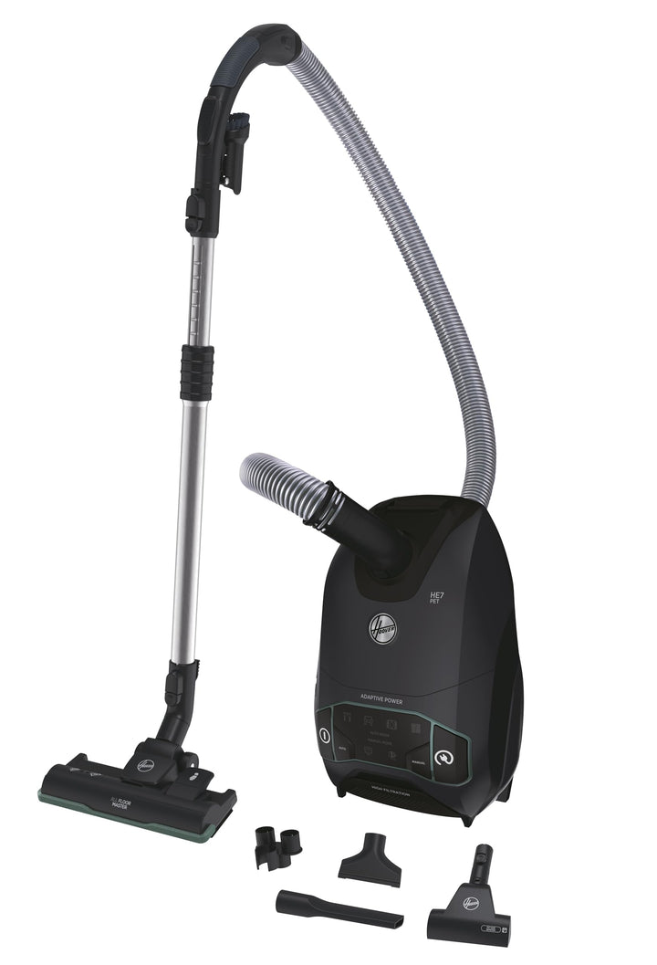 Hoover Bodenstaubsauger mit Beutel, Universal-Düse für alle Böden, extra leiser (66dBA) & kompakter