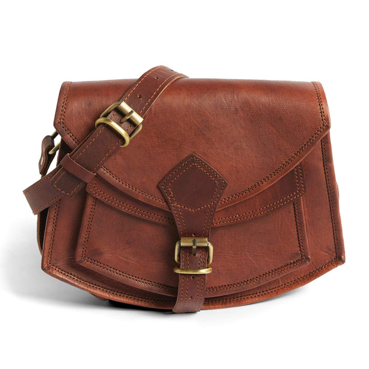 LEABAGS Leder Handtasche Damen I Premium Echtleder Umhängetasche I Damen Schultertasche I Damentasch