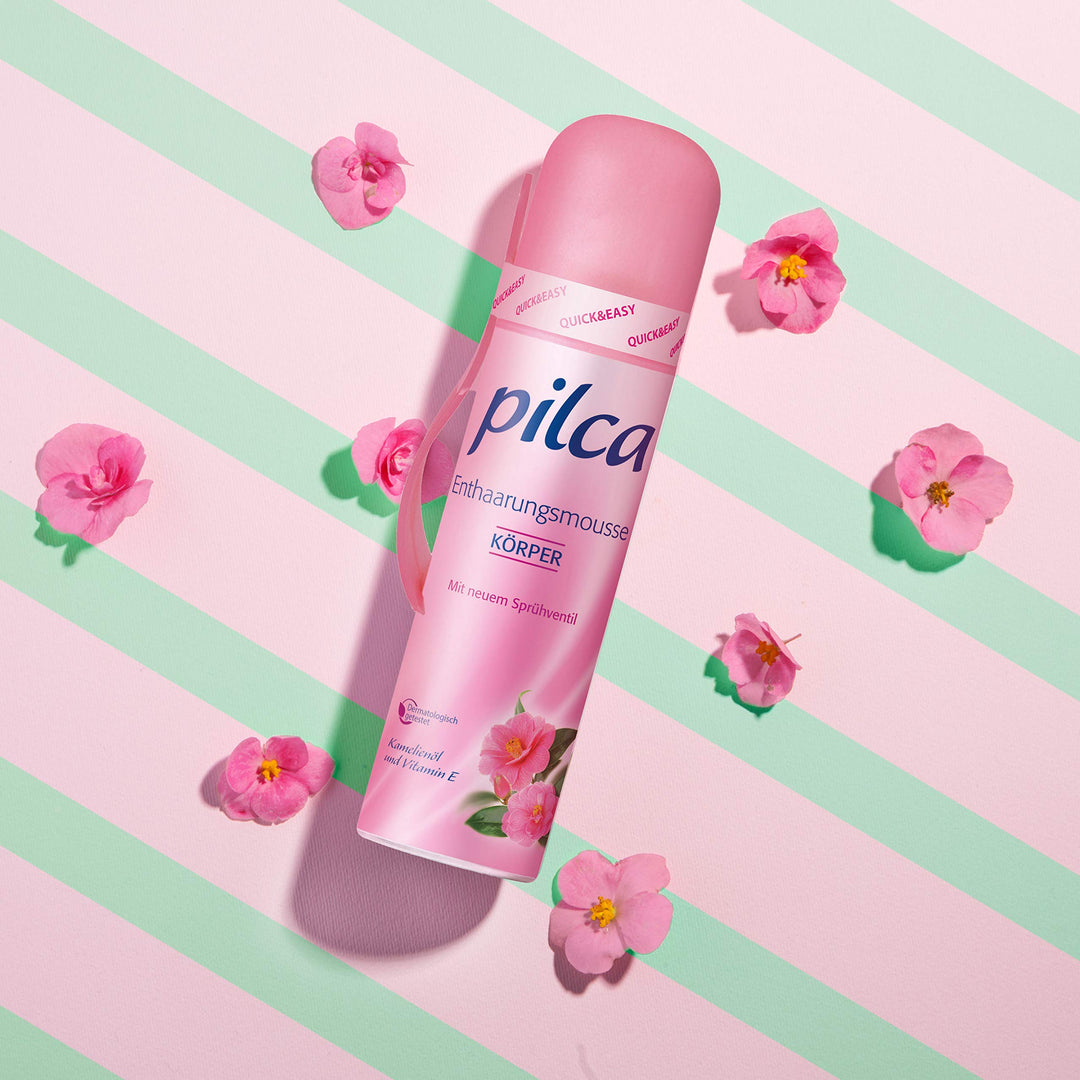 Pilca Enthaarungsmousse für eine angenehme und schnelle Rasur-pflegend zur Haut - 3er pack (3x150ml)