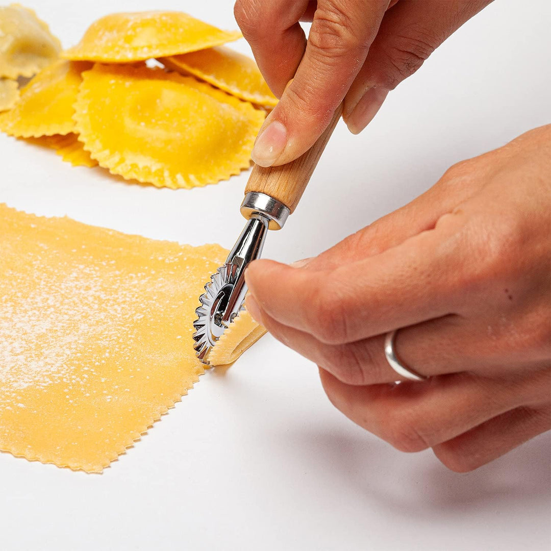 bambuswald© plastikfreie Ravioli-Ausstecher (3 Stück) mit Griff aus Bambus | Ravioli-Stempel, Raviol