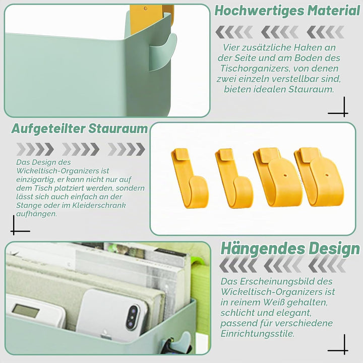Wickeltisch Organizer Baby Windel Caddy Wickelkommode Organizer Wickeltisch Organizer zum Anhängen O