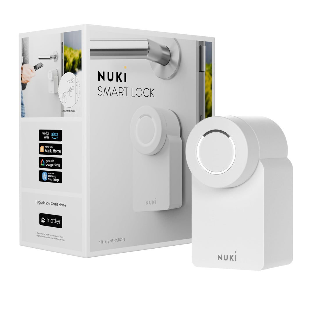Nuki Smart Lock 3.0, smartes Türschloss für schlüssellosen Zutritt ohne Umbau, nachrüstbares elektro