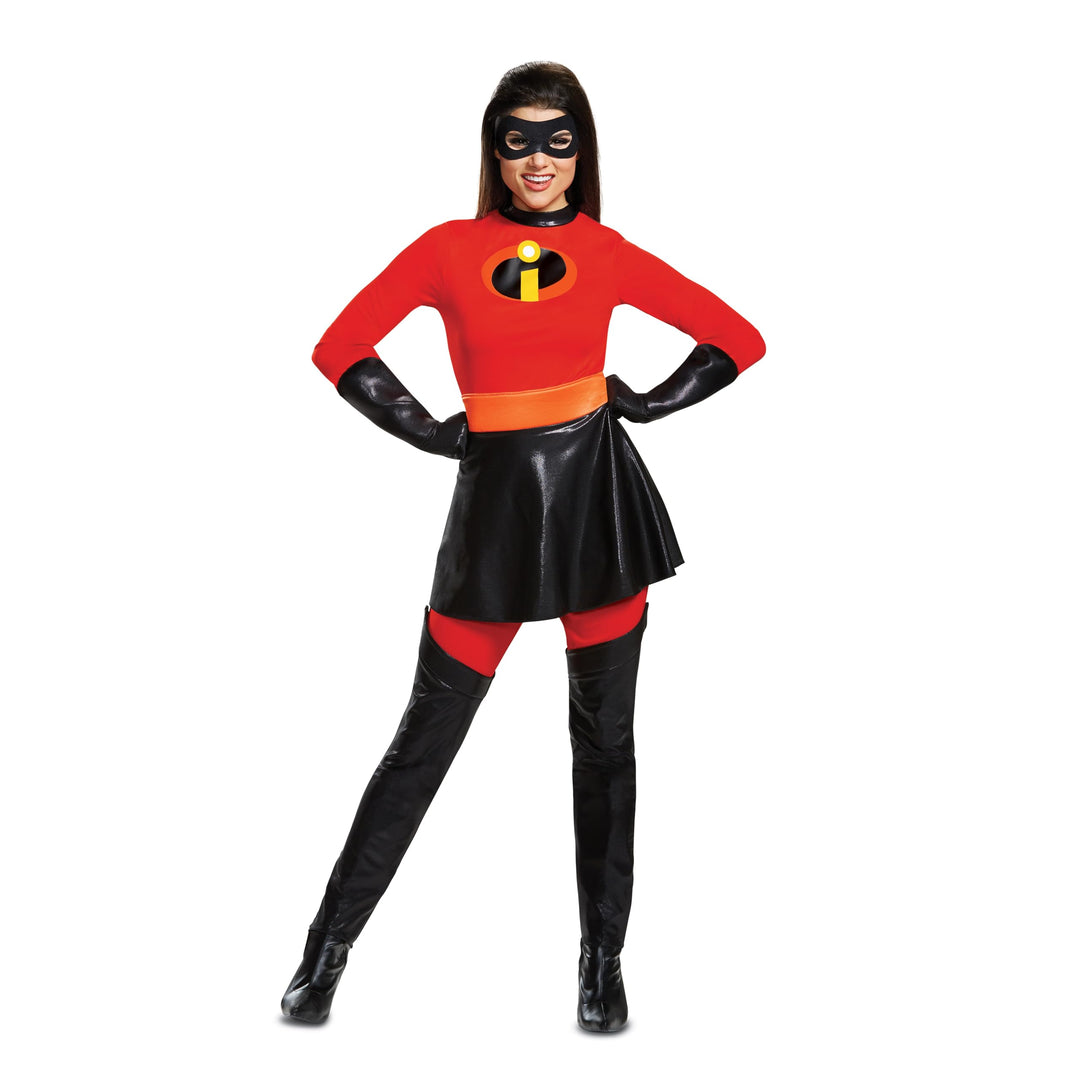 Disguise Damen Mrs. Incredible Skirted Deluxe Erwachsenenkostüm, rot, Large (12-14) US Large (12-14)