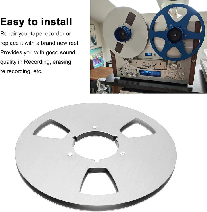 10,5 Zoll Leere Aufwickelspule, 3-Loch-Aluminiumlegierung, Universelles Öffnungsmaschinenteil für, W