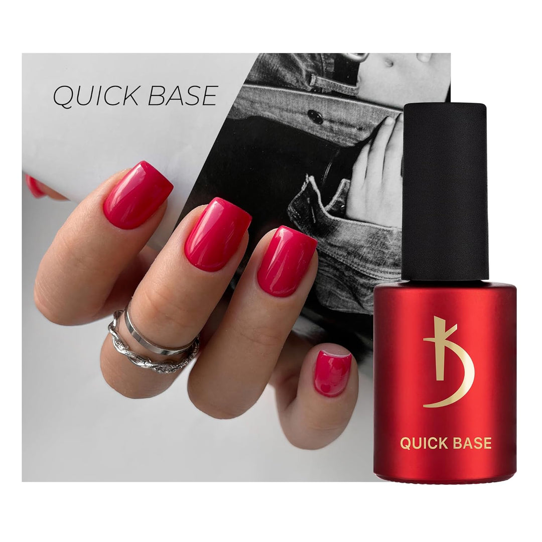 K Professional Rubber Base Gel - Base Coat Gel Polish UV LED Soak Off - Unterlack Nagellack Hochbest