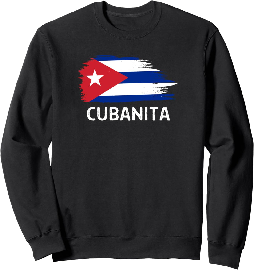 Cubanita Cuba Cuban Flag Sweatshirt