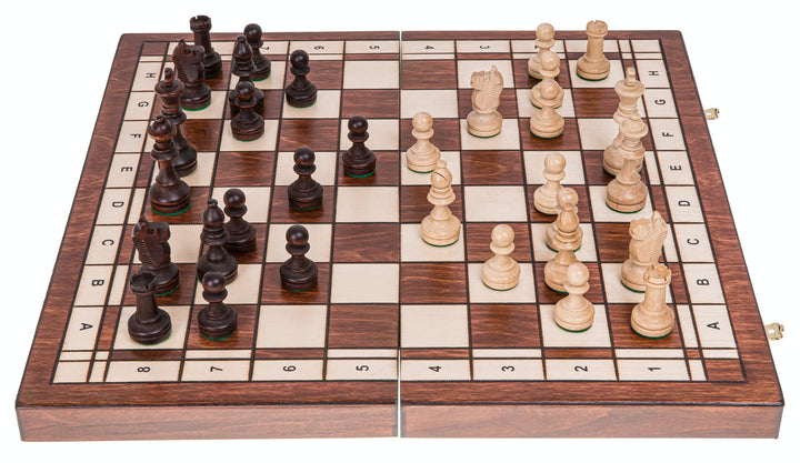 Square - Pro Schach Turnier Nr 4 Classic - Schachbrett & Gewichtete Schachfiguren - Schachspiel aus