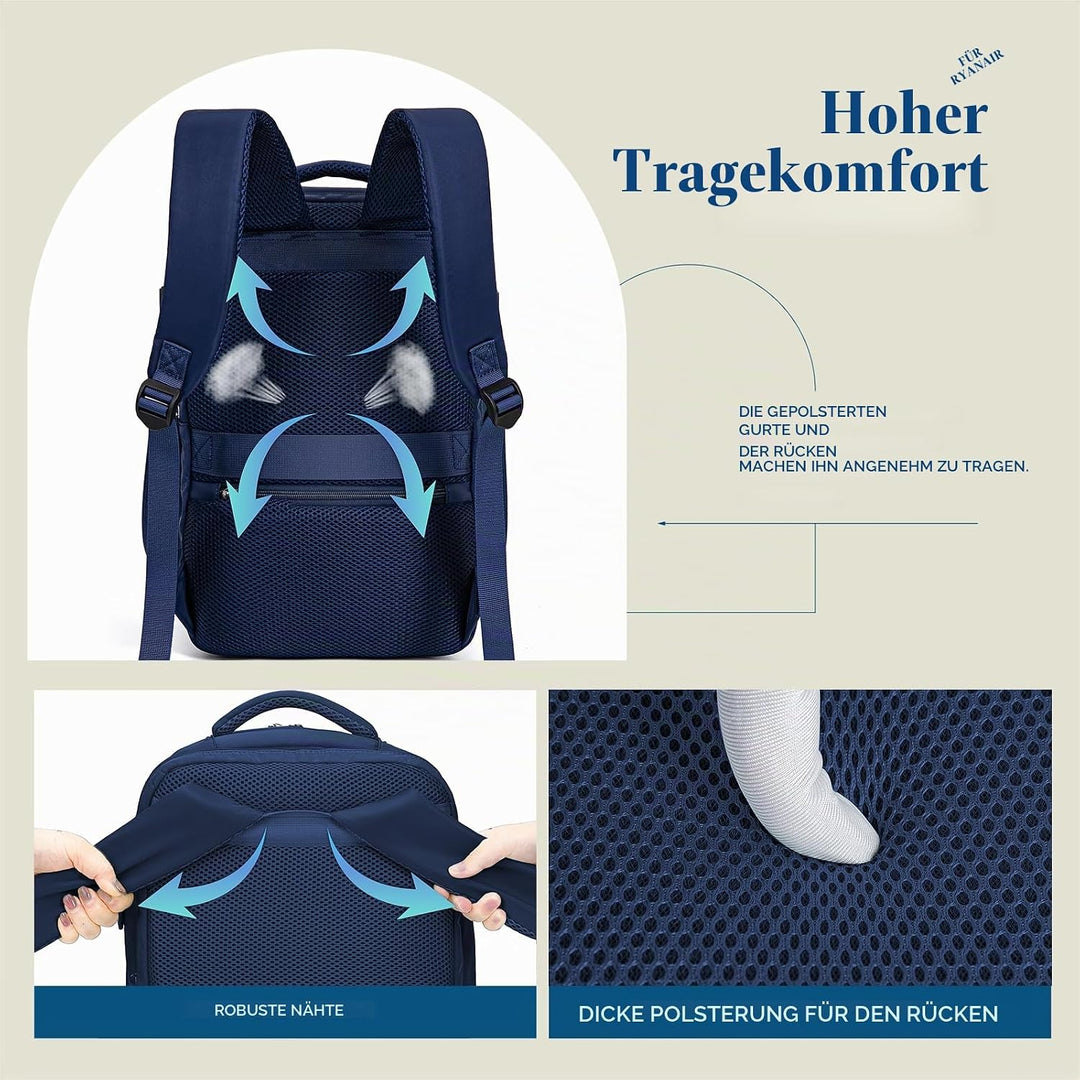 Lossga Für Ryanair Handgepäck 40x20x25 Handgepäck Rucksack Reiserucksack Flugzeug Rucksack 40x20x25