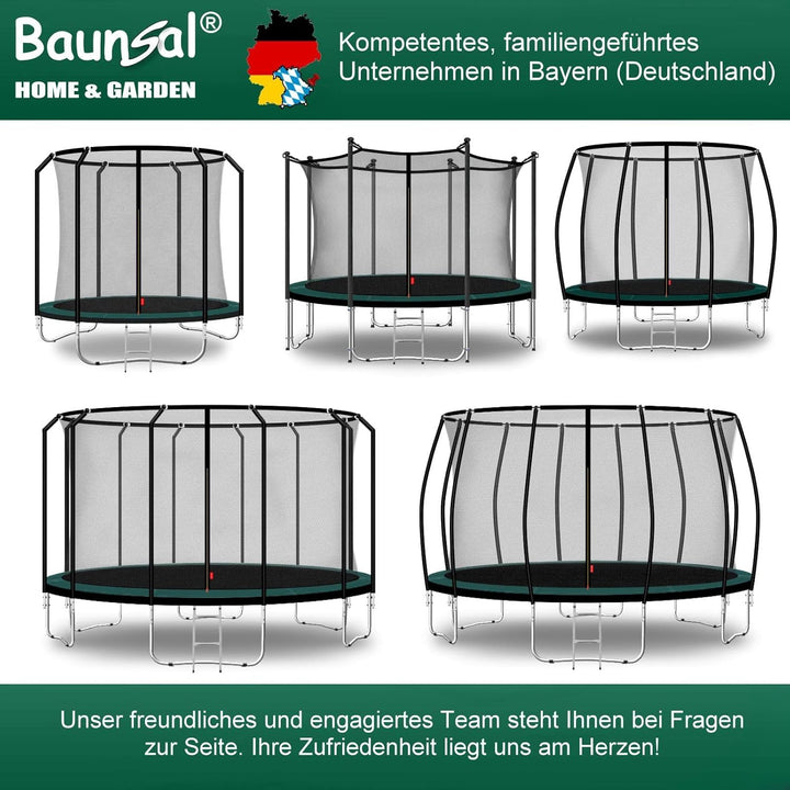 Baunsal® Trampolin Randabdeckung Ø 183 244 250 275 300 305 335 366 370 396 400 427 430 457 460 487 4