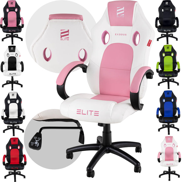 ELITE Gaming Stuhl MG100 Exodus - Ergonomischer Bürostuhl - Schreibtischstuhl - Chefsessel - Sessel