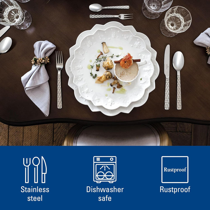 Villeroy & Boch – Boston Besteck Set 30 teilig 6 Personen, spülmaschinenfest, rostfrei, Tafelbesteck
