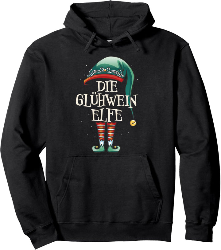 Die Glühwein-Elfe lustiges Weihnachten Damen Pullover Hoodie