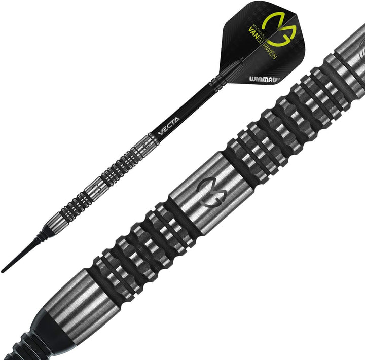 WINMAU Michael Van Gerwen MvG Absolute 22g Profi Wolfram Softip Dartpfeile Set mit Flights und Schäf