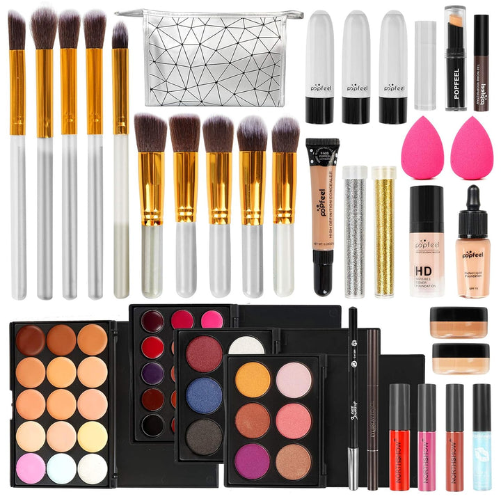 FantasyDay Multifunktions Exquisite Kosmetik Geschenkset Make-up Schmink Kit für Gesicht, Augen und