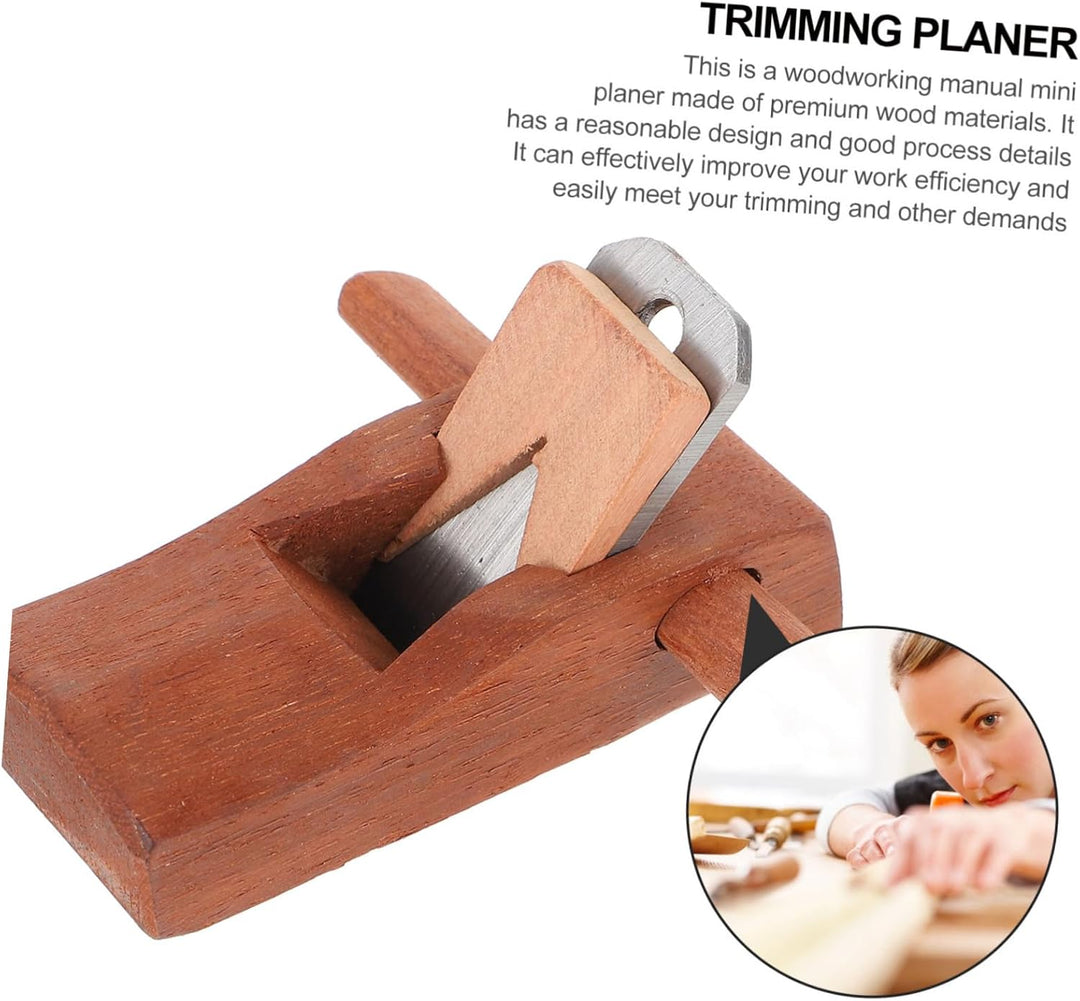 jojofuny Kleiner Handhobel Holzhandhobel Mit Verstellbarer Klinge Flache Hobelbreite 95mm Leichtes H