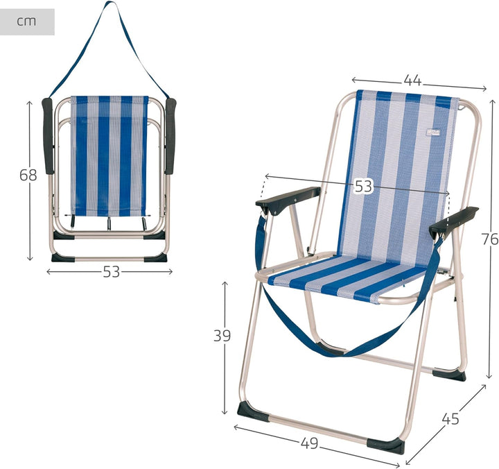 Aktive Feststehender Stuhl aus Aluminium, Beach Seefahrt, Seefahrt